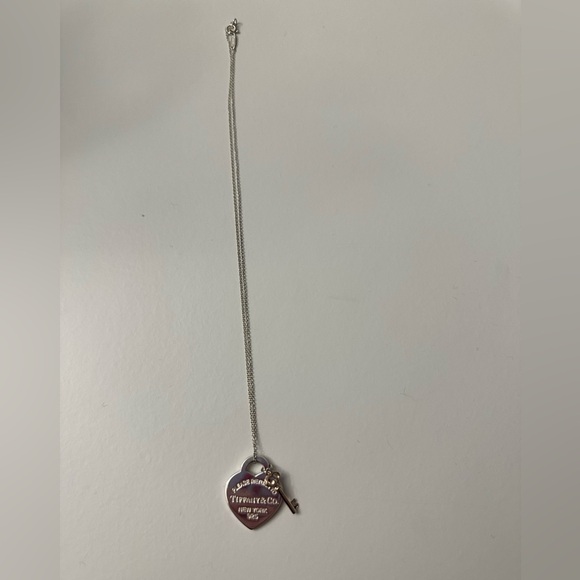 Tiffany & Co Silver Return to Tiffany Heart with Key - Picture 2 of 4